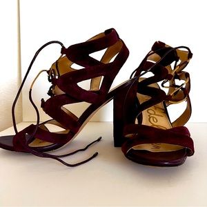 Sam Edelman wrap around sandals. Size 8. Lightly Worn